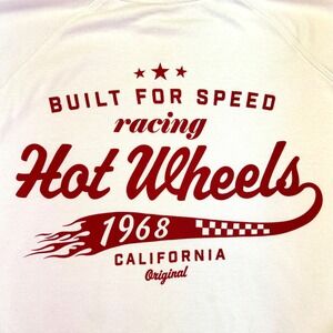 Hot Wheels Sweatshirt Men's XXL VTG 1968 California Racing Pullover White Red